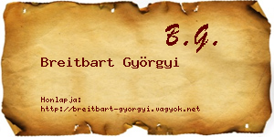 Breitbart Györgyi névjegykártya